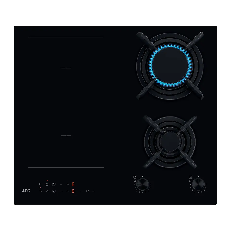 AEG Piano cottura misto gas e induzione 60 cm HDB64623NB