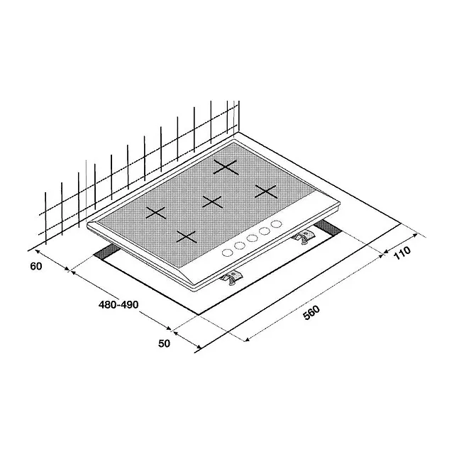 Beko Piano cottura a gas 75 cm HILW75222S, vista 5