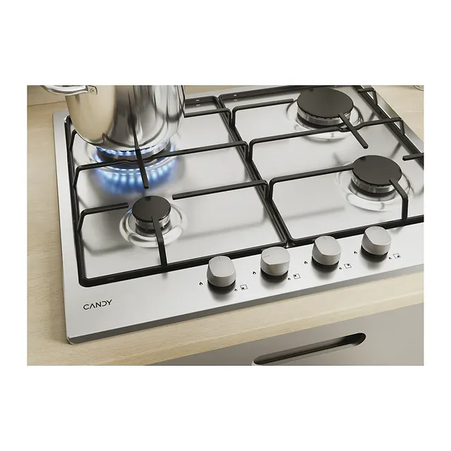 Candy Piano cottura a gas Idea 60 cm CHW6BR4WX, vista 3