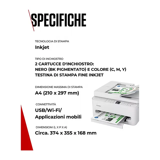 Canon PIXMA TS7550i, vista 6