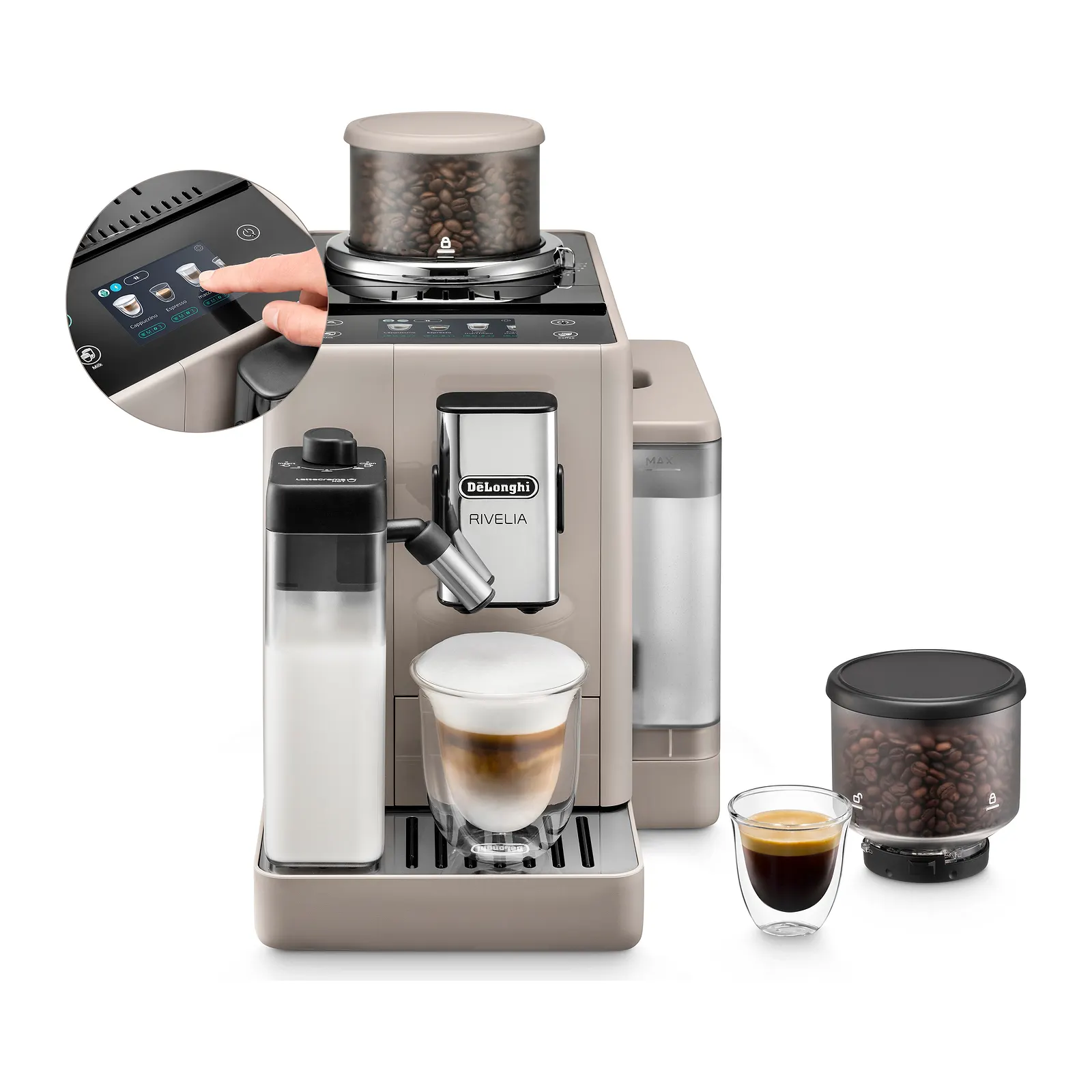 De'Longhi Rivelia 16 bevande EXAM440.55 Sand Beige