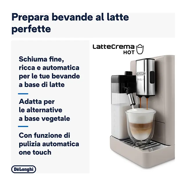 De'Longhi Rivelia 16 bevande EXAM440.55 Sand Beige, vista 5