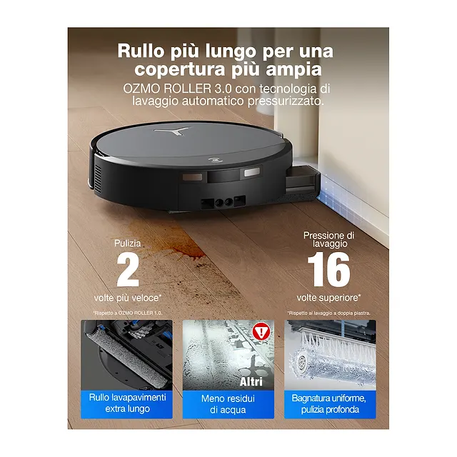 Ecovacs Robot aspirapolvere e lavapavimenti DEEBOT T90 PRO OMNI EU, vista 2