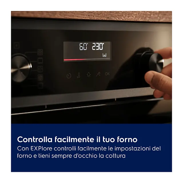 Electrolux Forno da incasso pirolitico 60 cm EOF4P56H, vista 6