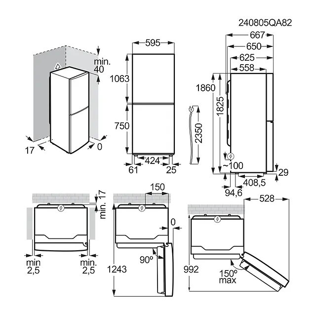 Electrolux Frigorifero combinato Multiflow LNT5ME32W1, vista 6