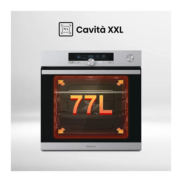 Hisense Forno da incasso 77 L BSA66334AX, vista 2