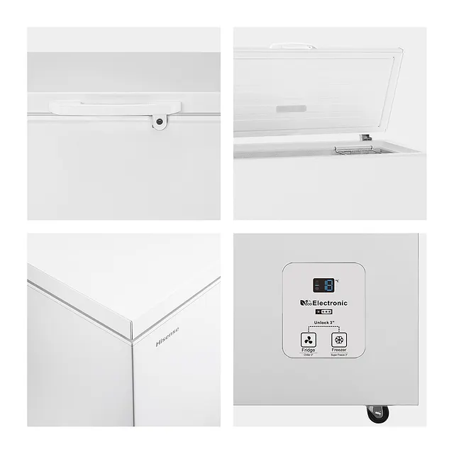 Hisense Congelatore orizzontale 420 L FT546D4AWLYE, vista 5