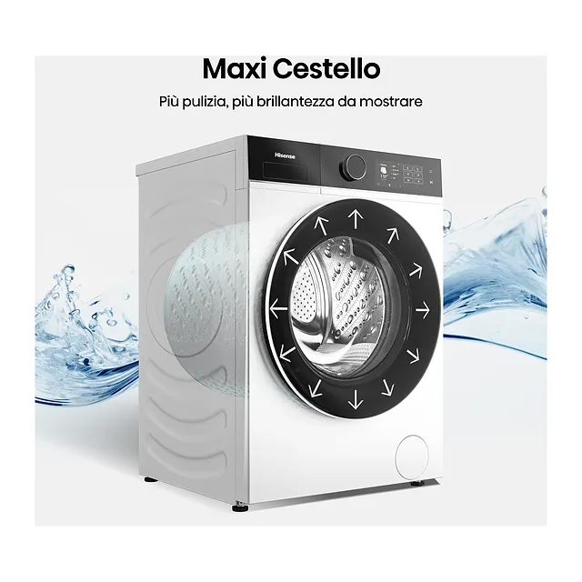 Hisense Lavasciuga 8/5 kg WD5I8043BWF, vista 6