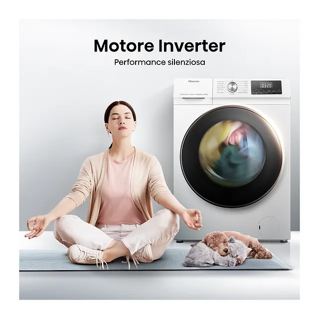 Hisense Lavasciuga 10/6 kg WDQA1014EVJM, vista 6