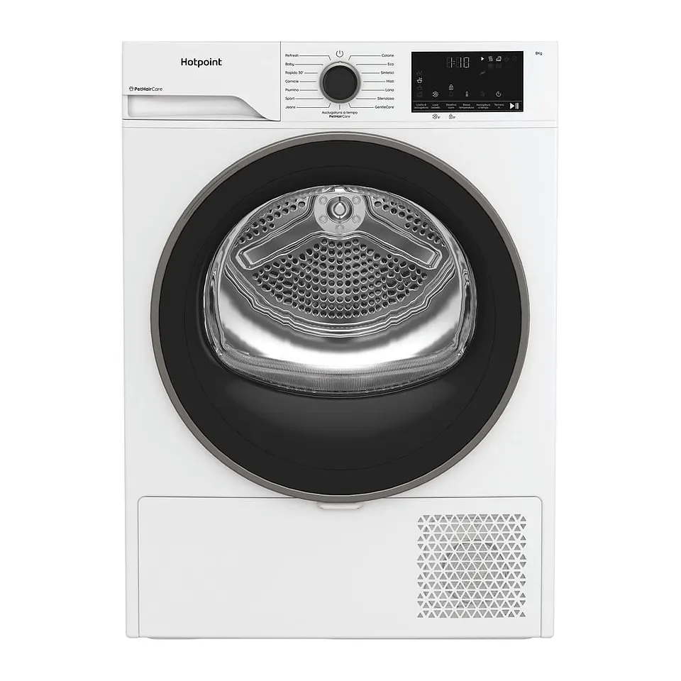 Hotpoint Asciugatrice a pompa di calore 8 kg HPT 84D BS IT