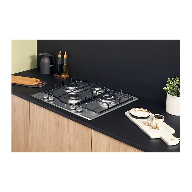 Hotpoint Piano cottura a gas 60 cm PCN 642 T/IX/HAR, vista 5
