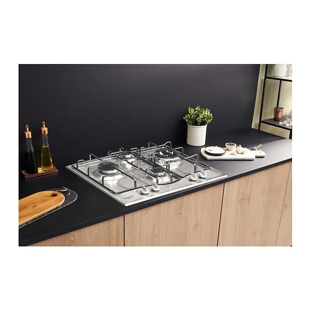 Hotpoint Piano cottura a gas 60 cm PCN 642 T/IX/HAR, vista 6