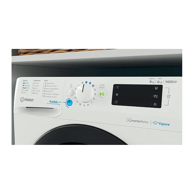 Indesit Lavasciuga 9/6 kg BDE 96436 WKV IT, vista 3