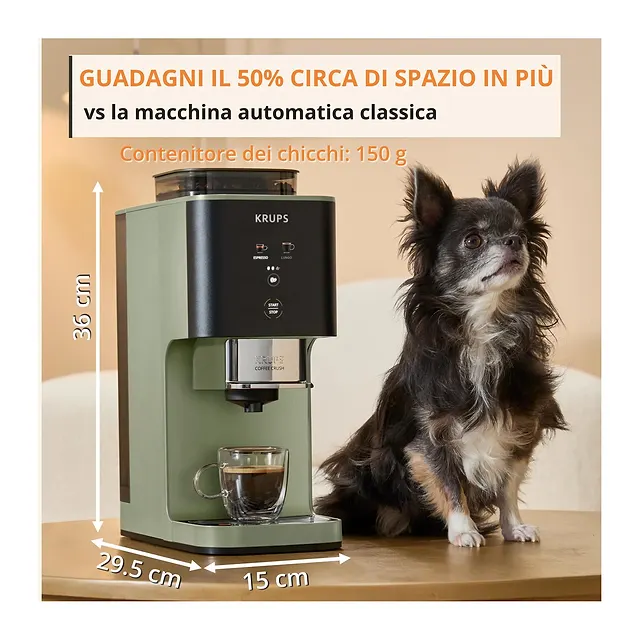 Krups Macchina da caffè automatica Coffee Crush Edition SA401LE0, vista 5