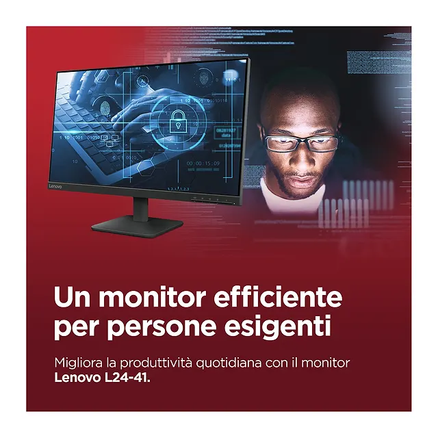 Lenovo Monitor 23,8" L24-4e, vista 2