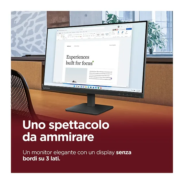 Lenovo Monitor 23,8" L24-4e, vista 3