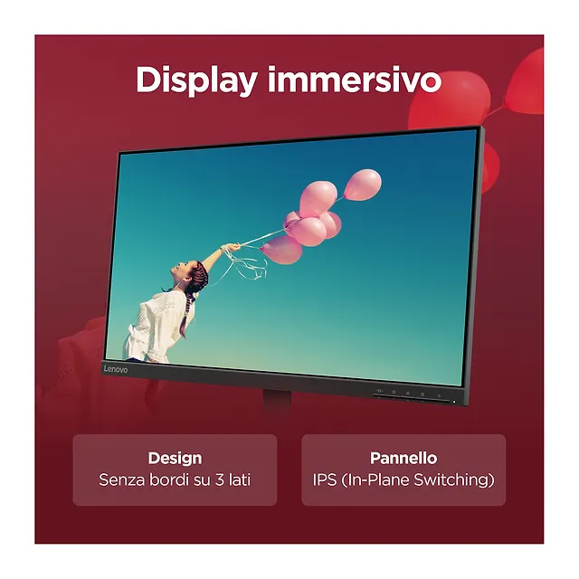 Lenovo Monitor 23,8" L24-4e, vista 6