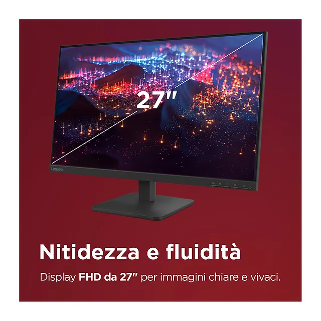 Lenovo Monitor 27" L27-4e, vista 2