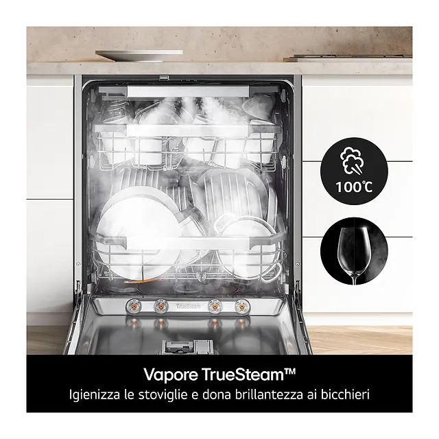 LG Lavastoviglie 60 cm 14 coperti DF375HVS, vista 6