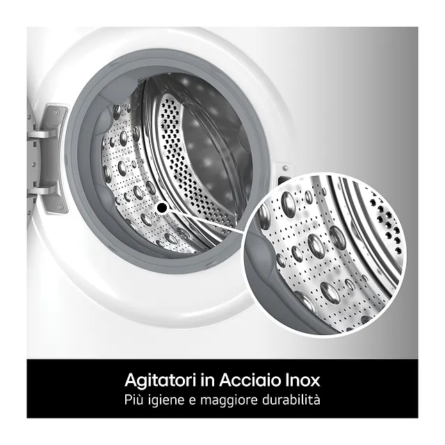 LG Lavatrice 8 kg F4NX1008NWK, vista 5