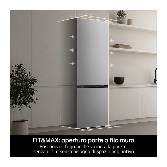 LG Frigorifero combinato Fit & Max 333 L GBBS514CPY, vista 5