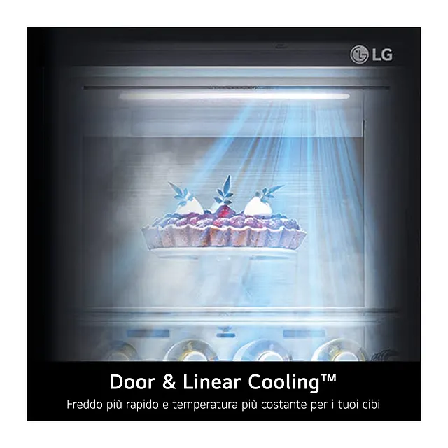 LG Frigorifero doppia porta 185 cm GTBV44PYBKD, vista 6