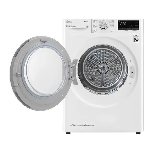 LG Asciugatrice a pompa di calore 8 kg RH80V9AVHN, vista 2