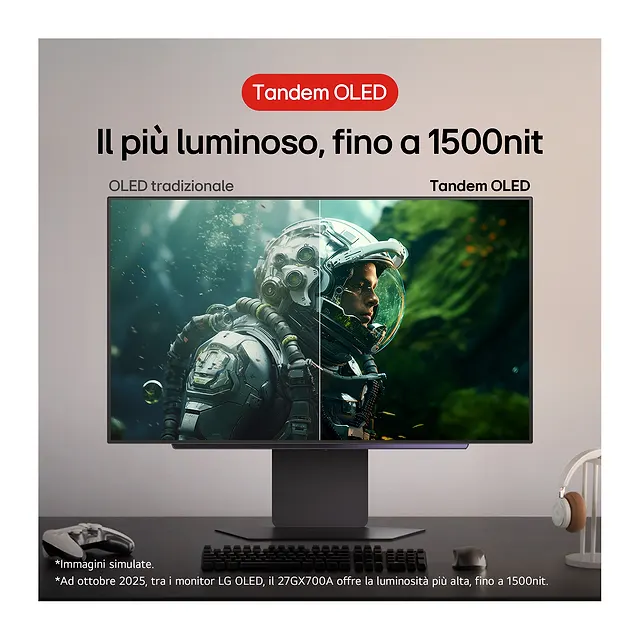 LG UltraGear OLED 27GX700A, vista 2
