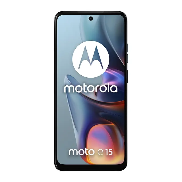 Motorola moto e15 Misty Blue, vista 3