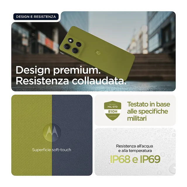 Motorola moto g86 Golden Cypress, vista 6
