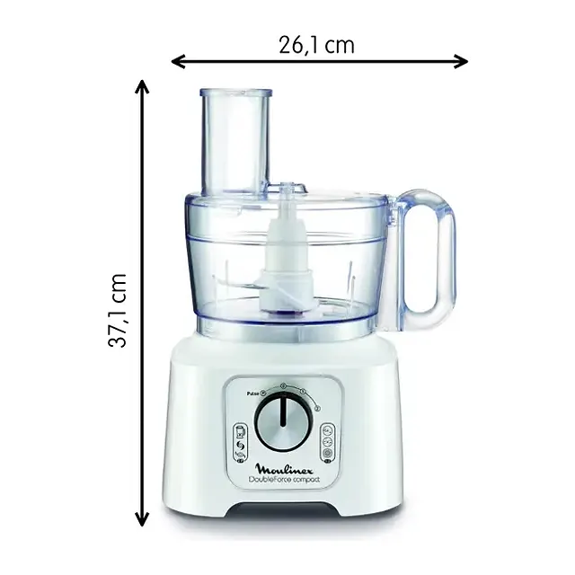 Moulinex Robot da cucina DoubleForce Compact 2,2 L FP544111, vista 3