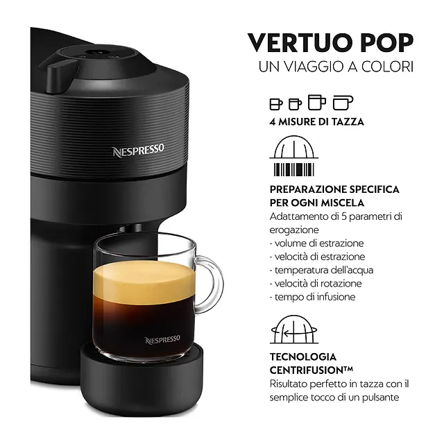 Nespresso Vertuo Pop Nero, vista 2