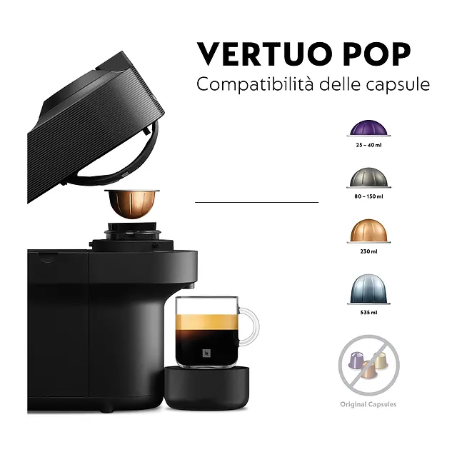 Nespresso Vertuo Pop Nero, vista 5