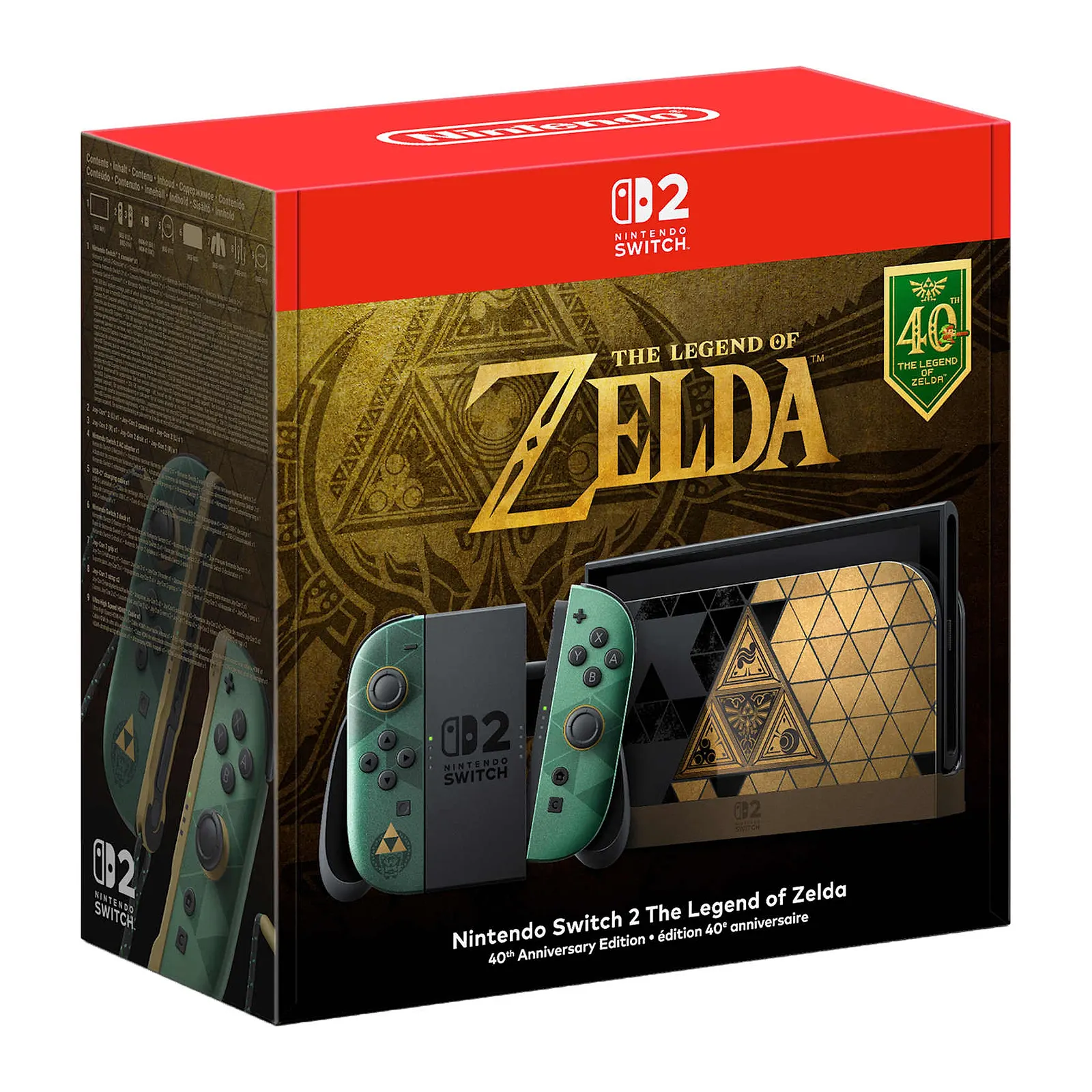 Nintendo Switch 2 Edizione speciale 40º anniversario di The Legend of Zelda