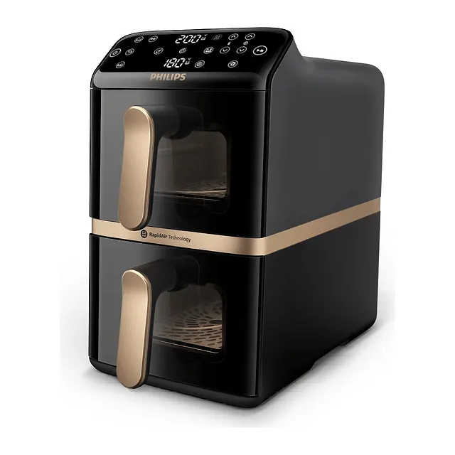 Philips Airfryer Serie 4000 doppio cestello verticale NA462/70