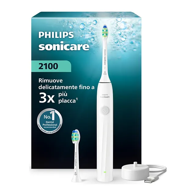 Philips Spazzolino elettrico sonico Sonicare serie 2100 HX4022/01
