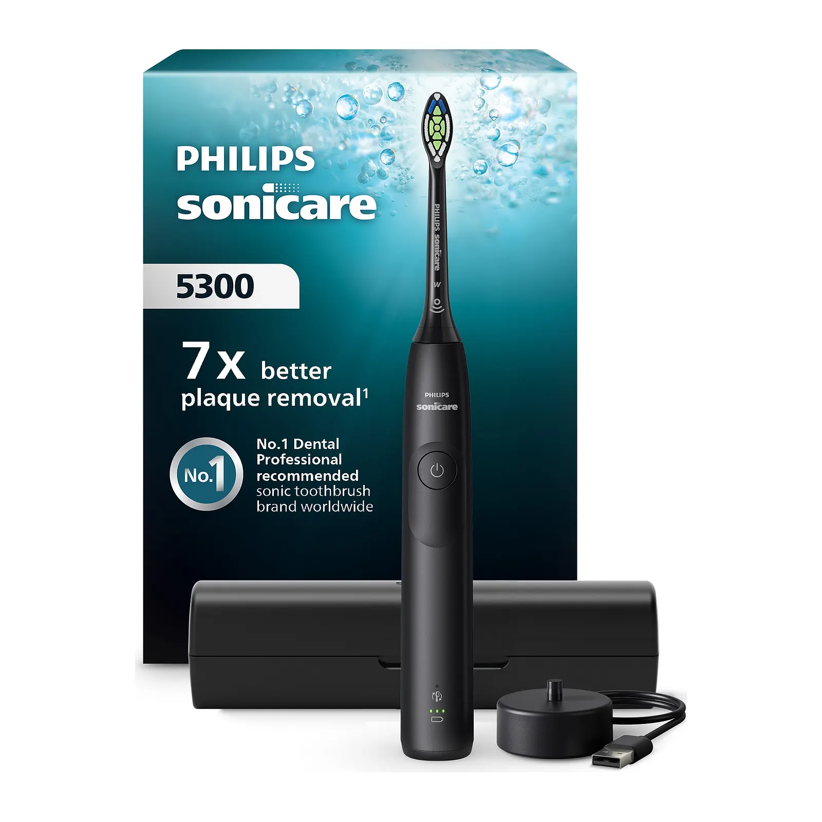 Philips Spazzolino elettrico sonico Sonicare serie 5300 HX7101/02