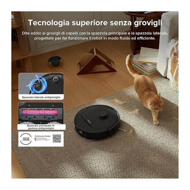 Roborock QR 598 con stazione tutto in uno, vista 3