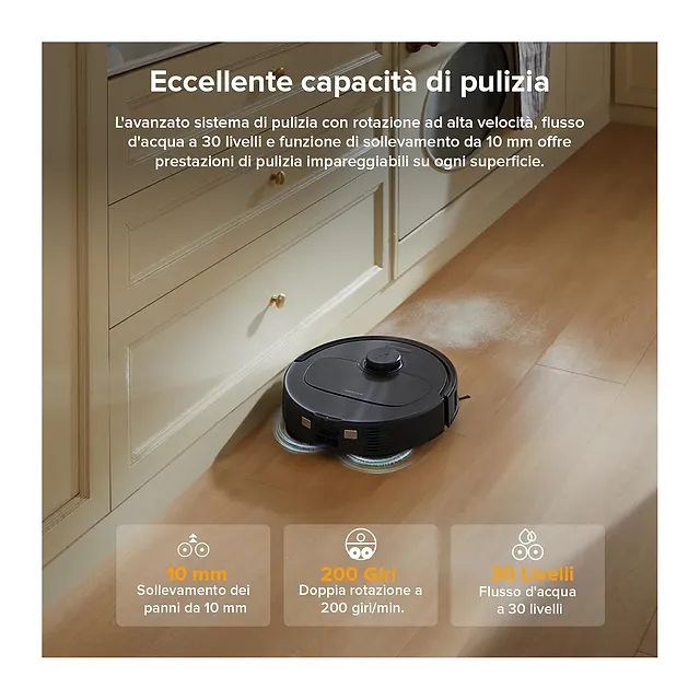 Roborock QR 598 con stazione tutto in uno, vista 4
