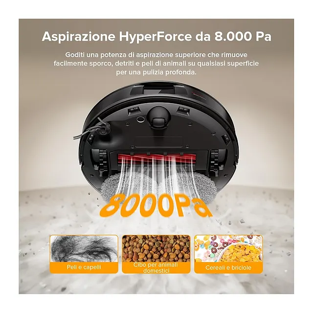 Roborock QR 598 con stazione tutto in uno, vista 5