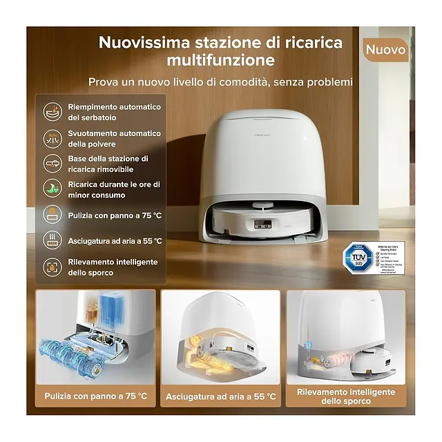 Roborock Qrevo Curv 2 FlowX, vista 6