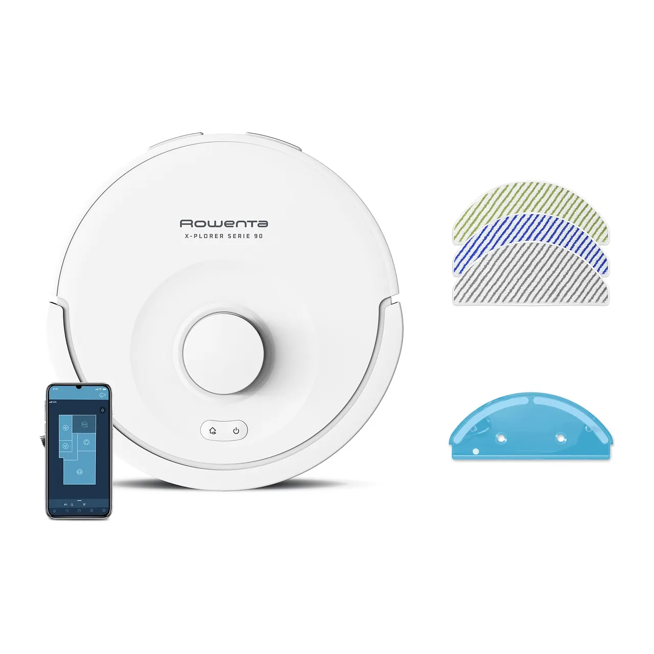 Rowenta Robot aspirapolvere e lavapavimenti X-Plorer RR8777WH