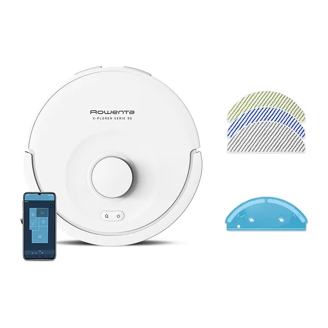 Rowenta Robot aspirapolvere e lavapavimenti X-Plorer RR8777WH