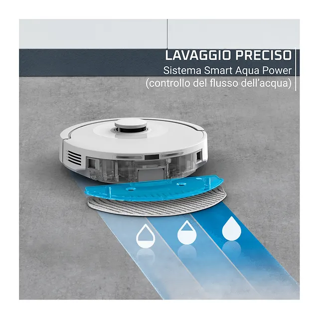 Rowenta Robot aspirapolvere e lavapavimenti X-Plorer RR8777WH, vista 3