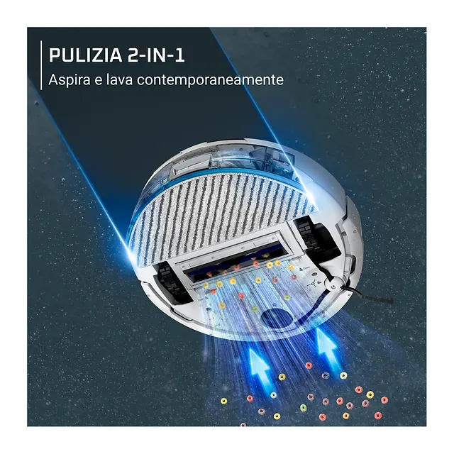 Rowenta Robot aspirapolvere e lavapavimenti X-Plorer RR8777WH, vista 4