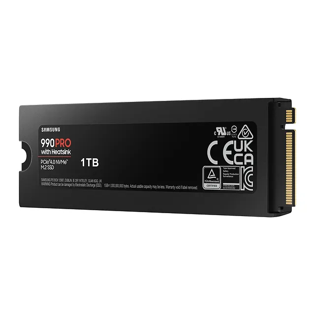 Samsung 990 PRO con dissipatore (SSD M.2 NVMe per PS5), vista 4