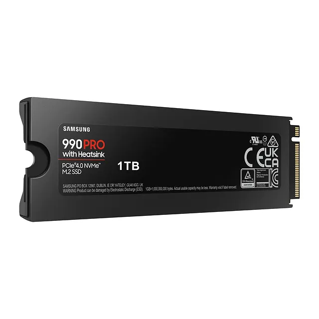 Samsung 990 PRO con dissipatore (SSD M.2 NVMe per PS5), vista 6