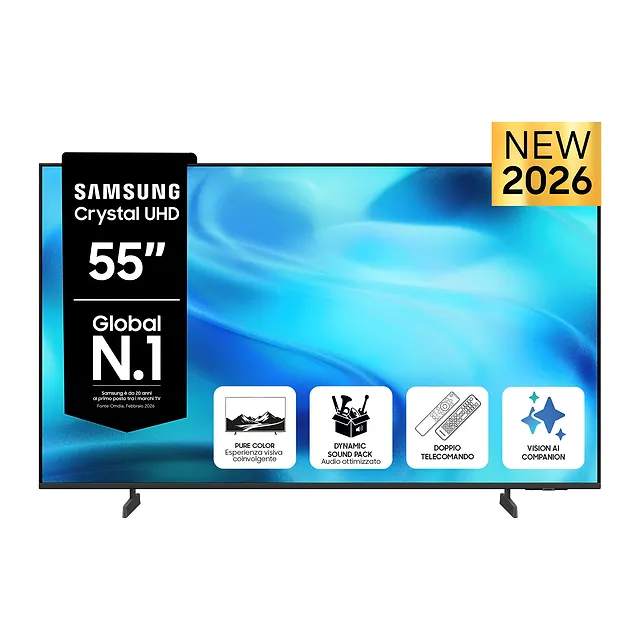 Samsung Crystal UHD U8000H, vista 2