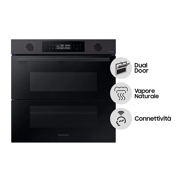 Samsung Forno da incasso Dual Cook Flex Serie 4 76 L NV7B4540VBB, vista 2