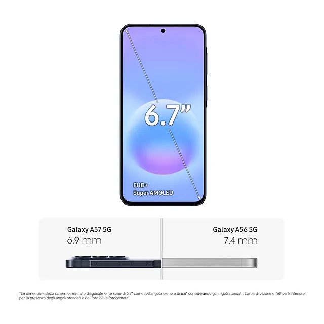 Samsung Galaxy A57 5G Awesome Navy, vista 6